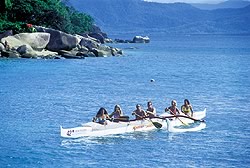 Rowing on Fitzroy Island