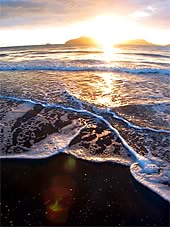 Sunrise over Dunk Island near Mission Beach