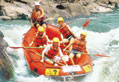 White-water rafting on the Tully River